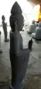  Product image 4 of the product “Standing Buddha with floral carving, Abudaya position. 54 x 36 x 176cm. Natural stone (river stone), stonemasonry ”